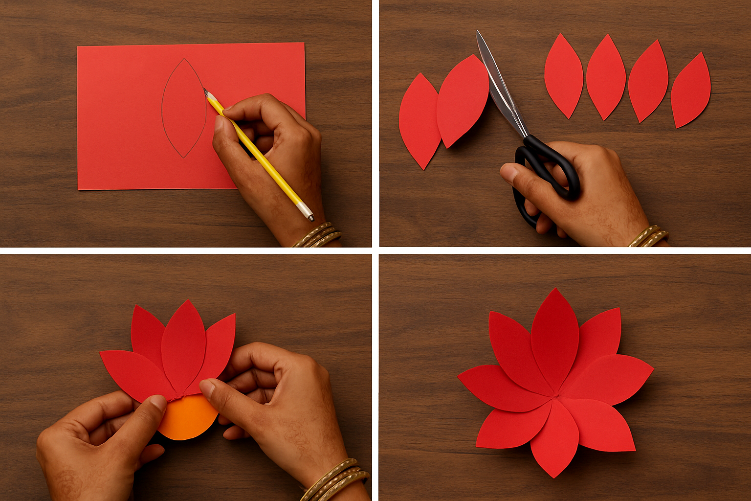 Step-by-step Indian craft tutorial